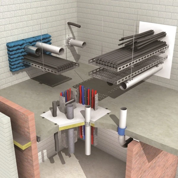 Fire stopping installation